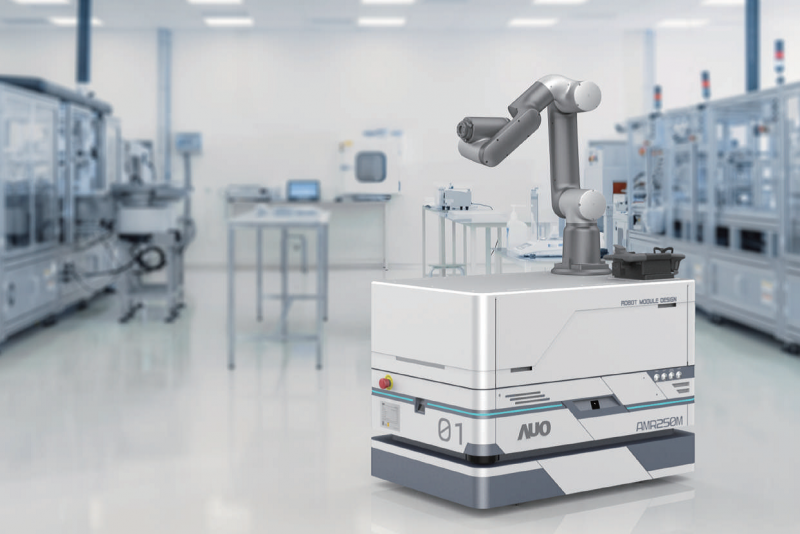 PA视讯整合AI人工智慧、IoT物聯網與Cloud雲端平台服務，開發模組化AMR 250M自主移動機器人，滿足多元自動化生產需求，在智慧工廠中扮演著串接和搬運的角色